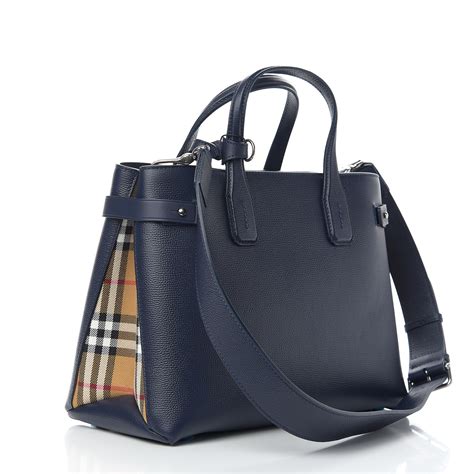 burberry regency blue|BURBERRY Derby Calfskin Vintage Check Medium Banner Tote .